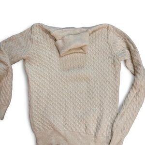Elegant Cream Women's Sweater